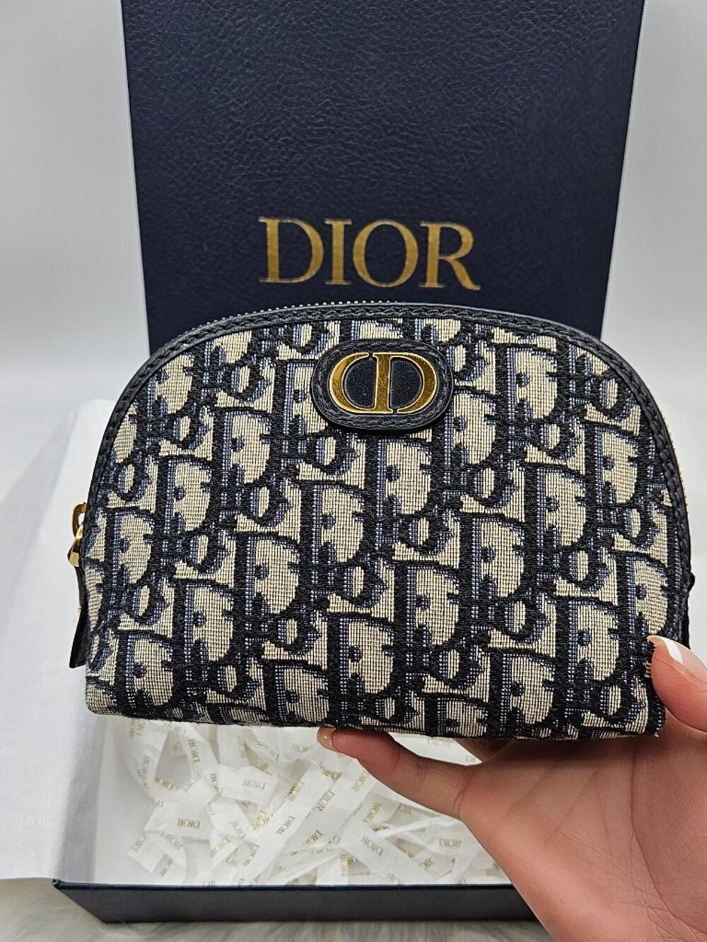 Christian DIOR Oblique 30 Montaigne Cosmetic Pouch